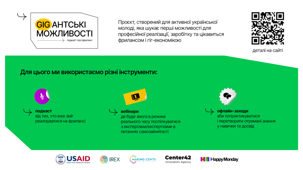 Подкаст про фриланс «GIGантські можливості»